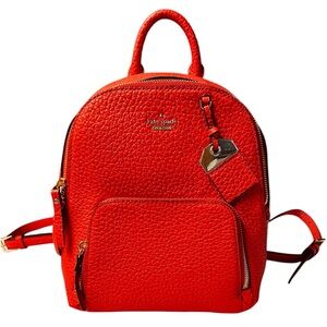 Kate Spade Carter Street Caden Picnic Red Leather Backpack Bag NWOT